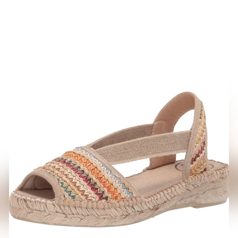 Toni Pons Estel-MA 5.5-6US eur 36 Multi color short wedge $114 Spain